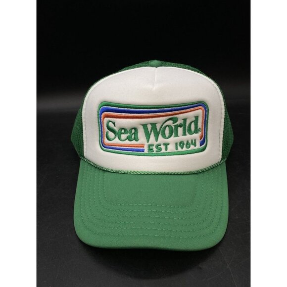 Otto Collection Sea World Hat Snapback Green Bill Vintage - Picture 10 of 10